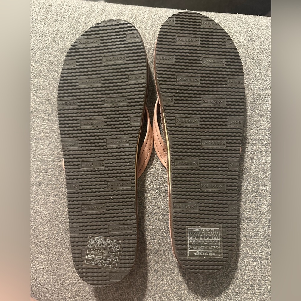Rainbow leather flip flops - Picture 2 of 2